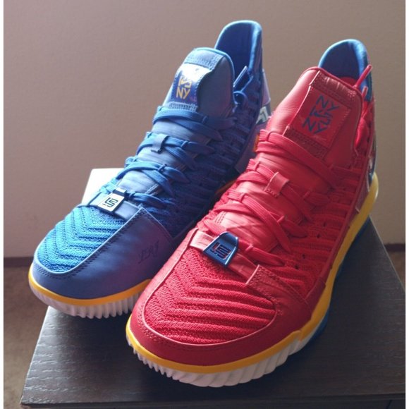 Nike LeBron XVI 16 SuperBron NYvsNY Championship Promo Sample Men\'s 10 Red Blue main image 13